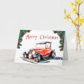 Kerstkaart voor warme weg kaart (Gele Bloem)