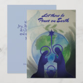 Kerstkaart voor Wereldvrede (Voorkant / Achterkant)