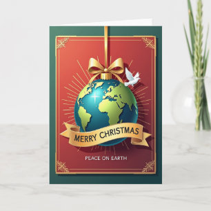 Kerstkaart voor Wereldvrede Kaart