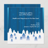 Kerstkaart voor Winter Wonderland (Voorkant / Achterkant)