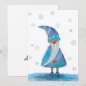 Kerstkaart voor Winterkabouter Vakantie (Voorkant / Achterkant)