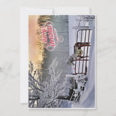 Kerstkaart voor winterpaarden (Voorkant)