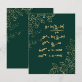 Kerstkaart voor wiskundige (Voorkant / Achterkant)