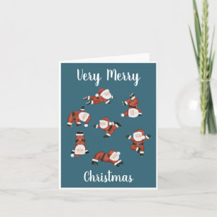 Kerstkaart voor yoga kaart