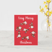Kerstkaart voor yoga kaart (Gele Bloem)