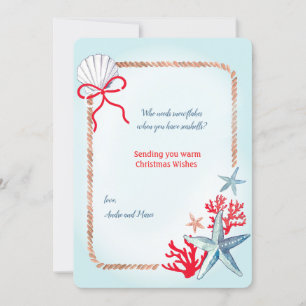 Kerstkaart voor zeevaart kaart