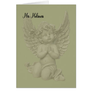 kerstKaart voor Zijne Heiligheid, de paus