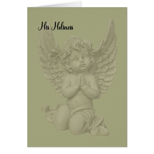 kerstKaart voor Zijne Heiligheid, de paus (Voorkant)
