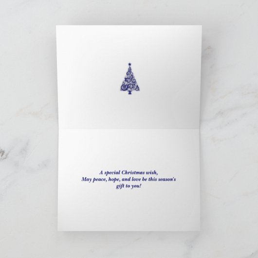 Kerstkaart voor zus en zwager feestdagen kaart (Binnen)