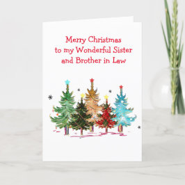 Kerstkaart voor zus en zwager kaart