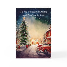 Kerstkaart voor zus en zwager