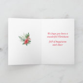 Kerstkaart voor zus en zwager kaart (Binnen)