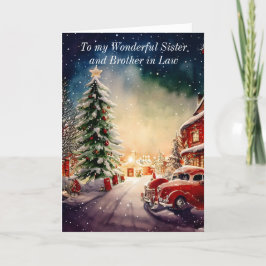 Kerstkaart voor zus en zwager kaart