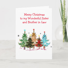 Kerstkaart voor zus en zwager kaart