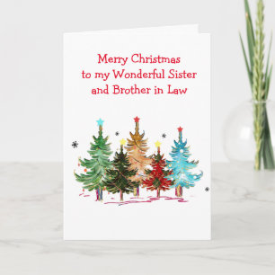 Kerstkaart voor zus en zwager kaart