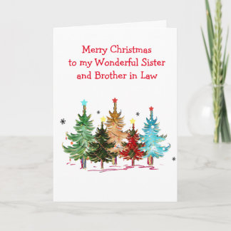 Kerstkaart voor zus en zwager kaart