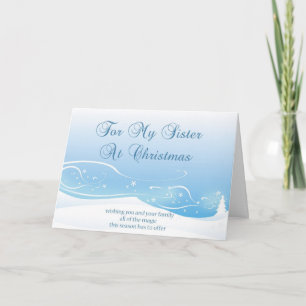 Kerstkaart voor Zuster Feestdagen Kaart