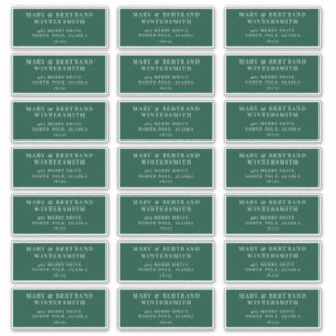 kerstkaart Vooraf geadresseerde enveloplabels Sticker