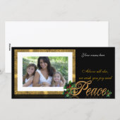 Kerstkaart Vrede (Voorkant / Achterkant)