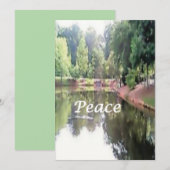 Kerstkaart--Vrede Feestdagenkaart (Voorkant / Achterkant)