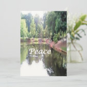 Kerstkaart--Vrede Feestdagenkaart (Staand voorkant)