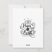 Kerstkaart Vrede op Aarde uit het verleden (Achterkant)