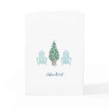 Kerstkaart 'Vrede van het Strand' met Kustthema