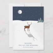 kerstKaart vreedzame nachtmoonsterren voor de mari (Voorkant)