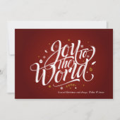 Kerstkaart "Vreugde aan de Wereld" (Voorkant)