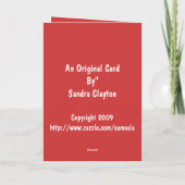 Kerstkaart/Vreugde Feestdagen Kaart (Achterkant)