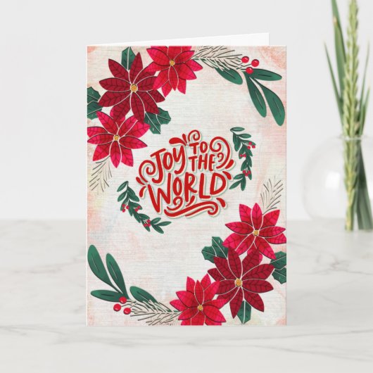 Kerstkaart 'Vreugde voor de Wereld' Kaart (Voorkant)