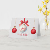 Kerstkaart 'Vreugde voor de Wereld' Kaart (Gele Bloem)