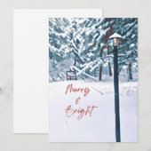 Kerstkaart vrolijk en helder (Voorkant / Achterkant)