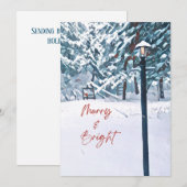 Kerstkaart vrolijk en helder (Voorkant / Achterkant)