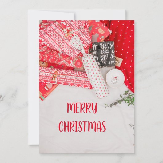 Kerstkaart vrolijk kerstfeest (Voorkant)