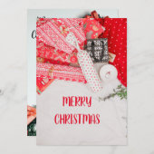 Kerstkaart vrolijk kerstfeest (Voorkant / Achterkant)