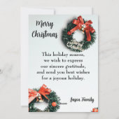 Kerstkaart vrolijk kerstfeest (Achterkant)