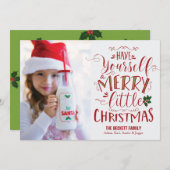 Kerstkaart - Vrolijk kerstfeest (Voorkant / Achterkant)