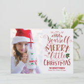 Kerstkaart - Vrolijk kerstfeest (Staand voorkant)