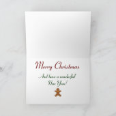 Kerstkaart:Vrolijk kerstfeest Feestdagen Kaart (Binnen)