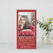 Kerstkaart - Vrolijk Kerstgoud (Staand voorkant)