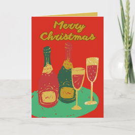 Kerstkaart, vrolijke kerstgroet kaart