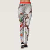  kerstkaart  vrouwen leggings (Achterkant)