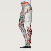  kerstkaart  vrouwen leggings (Links)
