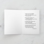 Kerstkaart w / Vriendschapsgedicht, meisje & diere Feestdagen Kaart (Binnen)