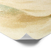 kerstkaart waarop een meisje met een muf is afgebe poster (Hoek)