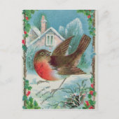 kerstkaart waarop een rover is afgebeeld feestdagenkaart (Voorkant)