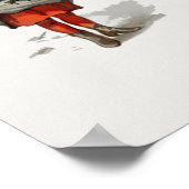 kerstkaart waarop kinderen kunst worden afgebeeld poster (Hoek)