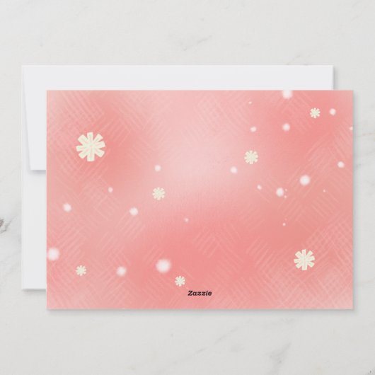 Kerstkaart 'Warme Wensen' met Warme Chocolade (Achterkant)