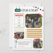 Kerstkaart 'Wat een jaar' in Review (Voorkant)